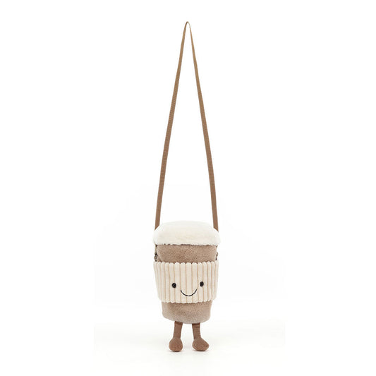Sac en peluche Amuseables Coffee-to-Go en kaki – vue 2