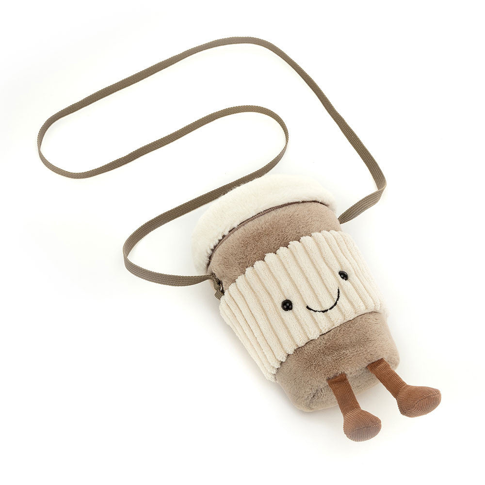 Sac en peluche Amuseables Coffee-to-Go en kaki – vue 3
