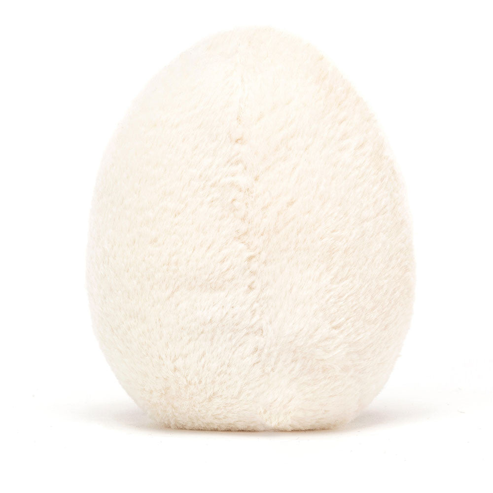 Peluche Amuseables Œuf dur Happy en blanc – vue 3