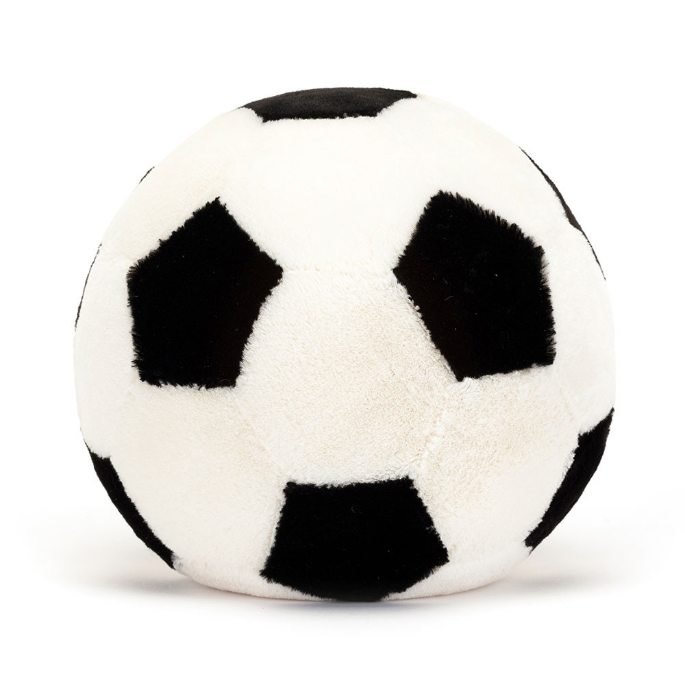 Peluche Ballon de football Amuseables Sports blanche – vue 3