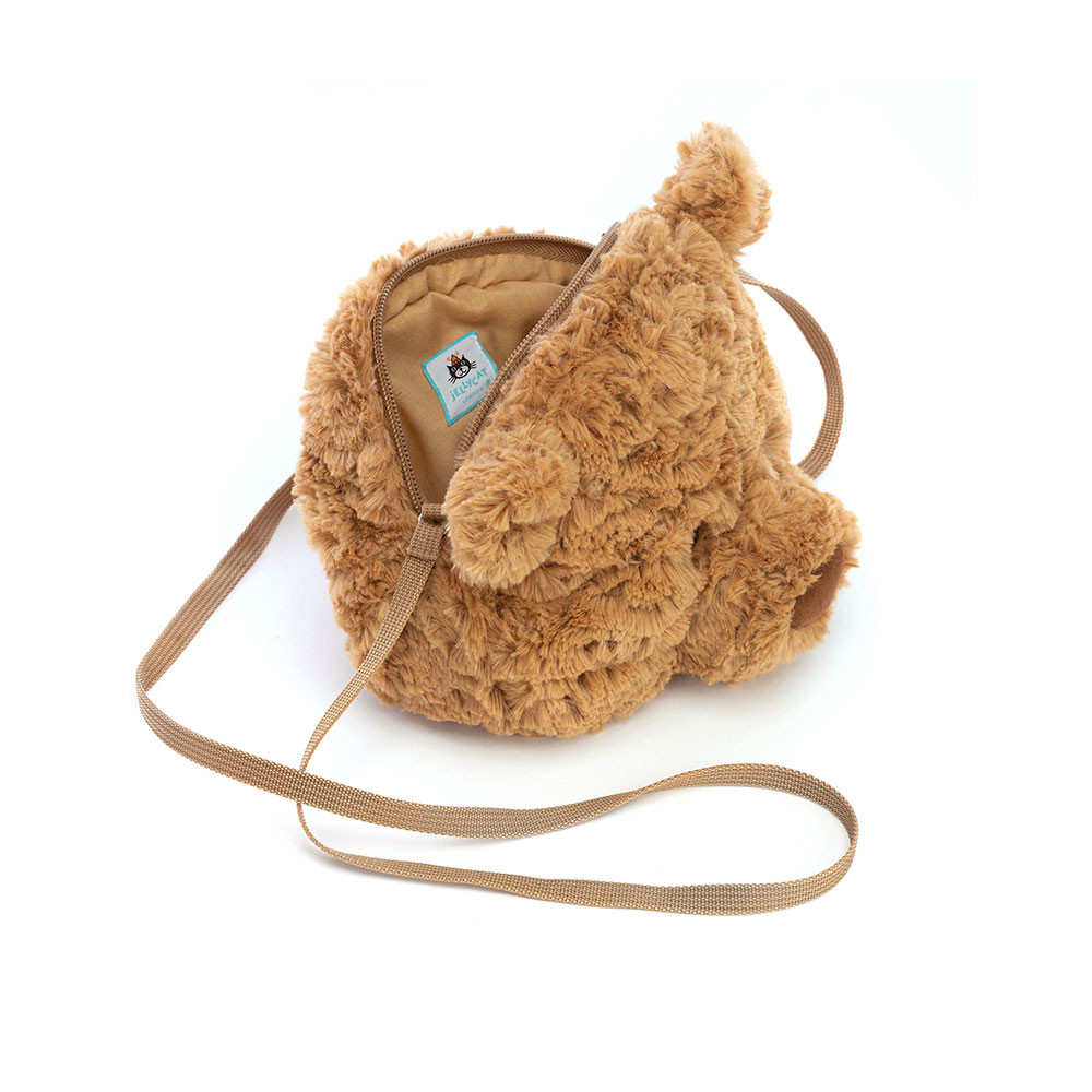 Sac Ours Marron avec un personnage d'ours en peluche marron – vue 3