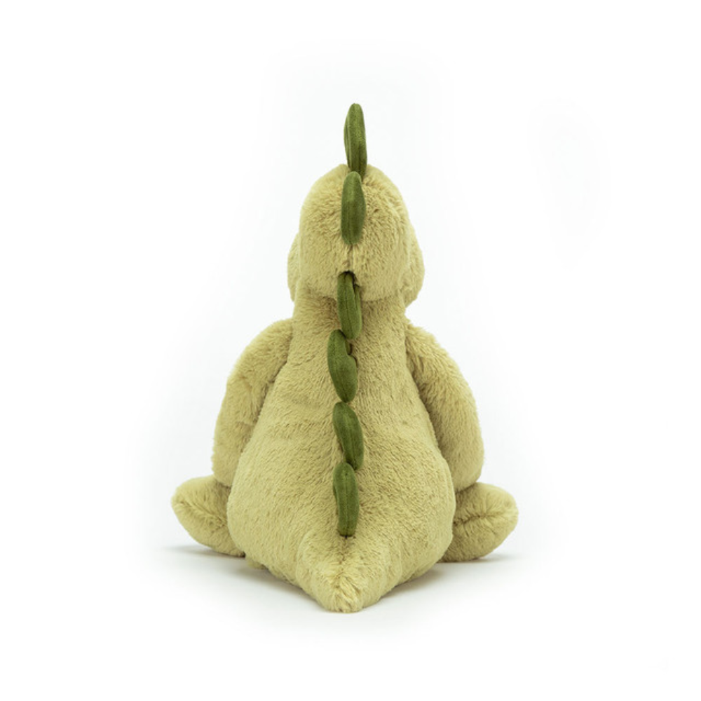 Peluche Dino Bashful en vert – vue 3