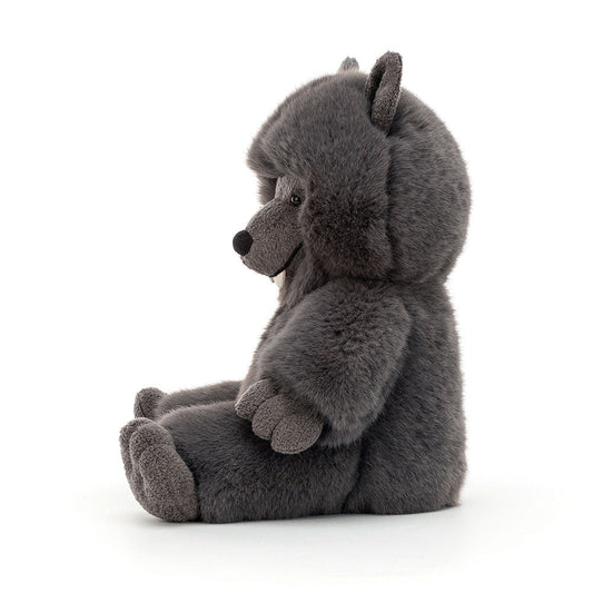 Peluche Loup Wilf en gris anthracite – vue 2