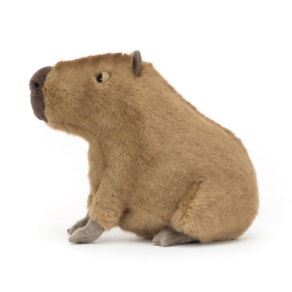 Peluche Capybara Clyde en marron – vue 3