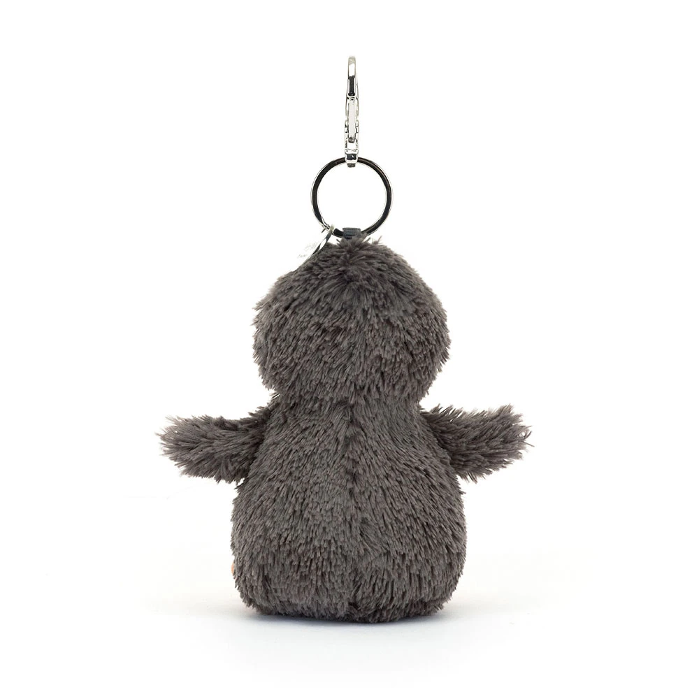 Porte-clé Manchot Peanut en gris et blanc – vue 3