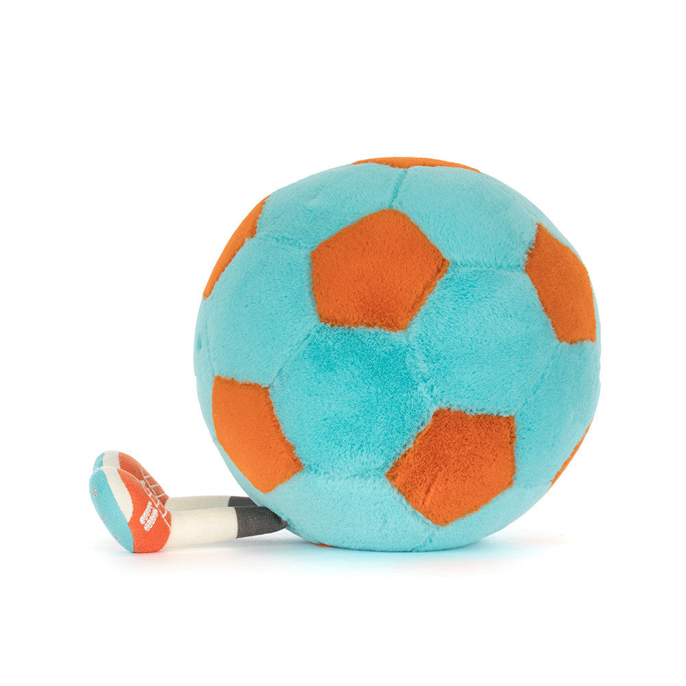 Peluche Amuseables Ballon de football en bleu et orange – vue 3