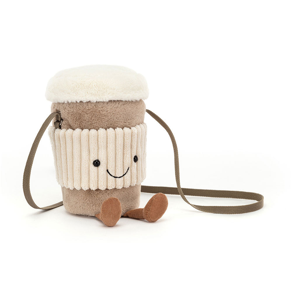 Sac en peluche Amuseables Coffee-to-Go en kaki
