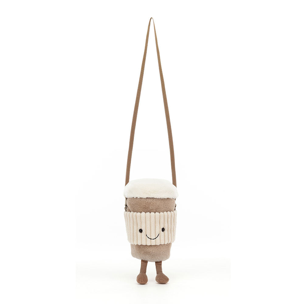 Sac en peluche Amuseables Coffee-to-Go en kaki – vue 2