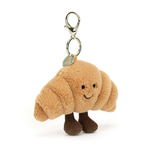 Porte-clé Amuseables Croissant en marron