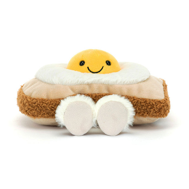 Peluche Amuseables Egglantine Egg On Toast en crème