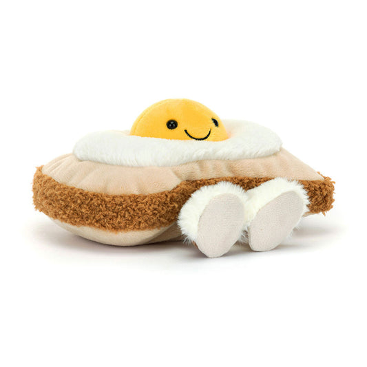 Peluche Amuseables Egglantine Egg On Toast en crème – vue 2