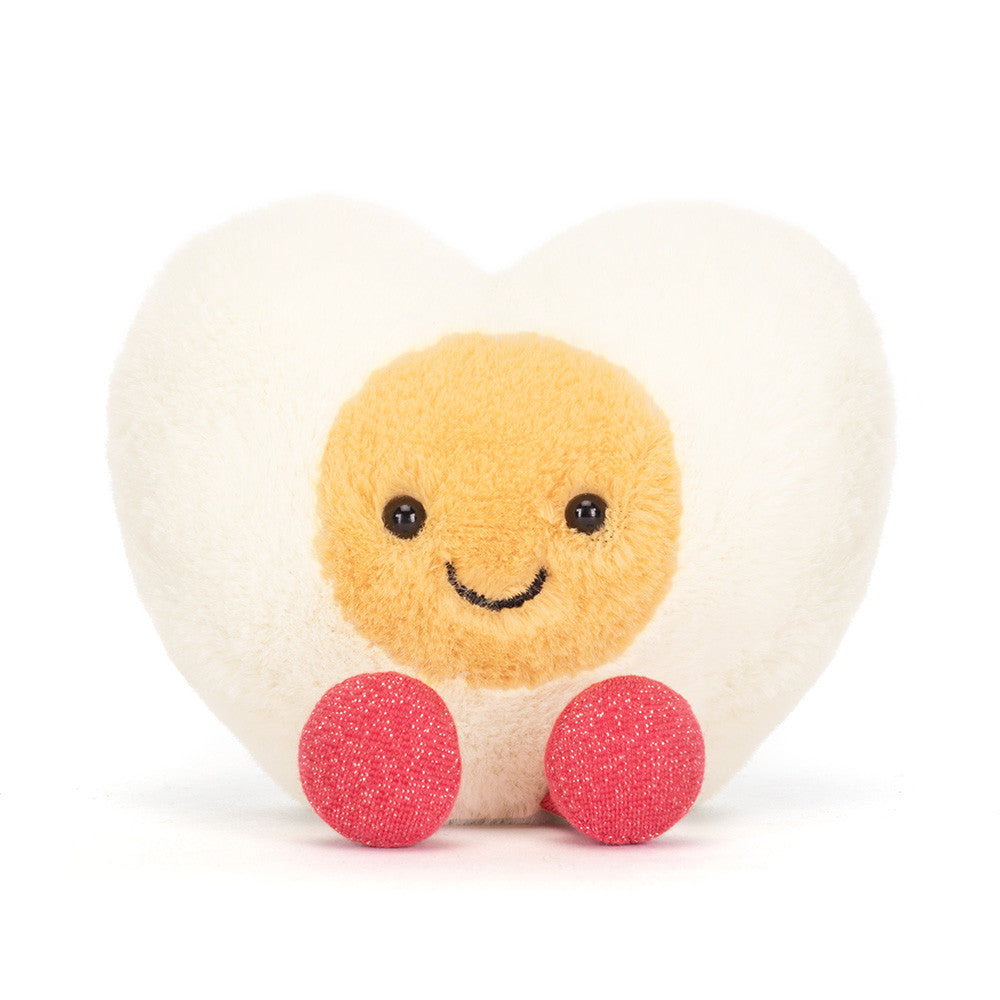 Peluche Amuseables Heart Boiled Egg en blanc – vue 4