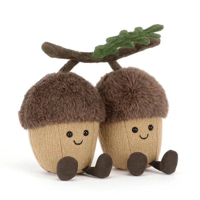 Ensemble de peluches Amuseables Ort & Tum Acorns en marron – vue 2