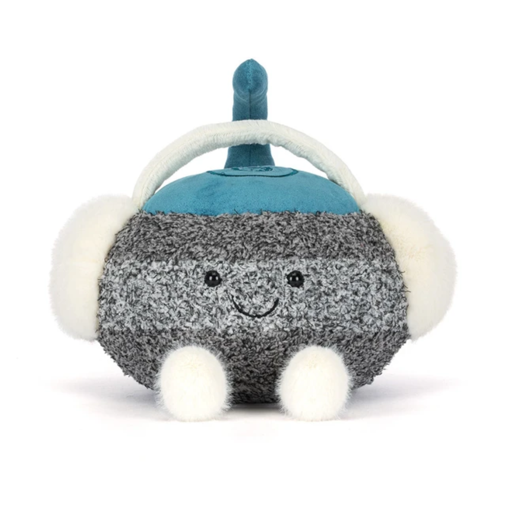 Peluche pierre de curling grise