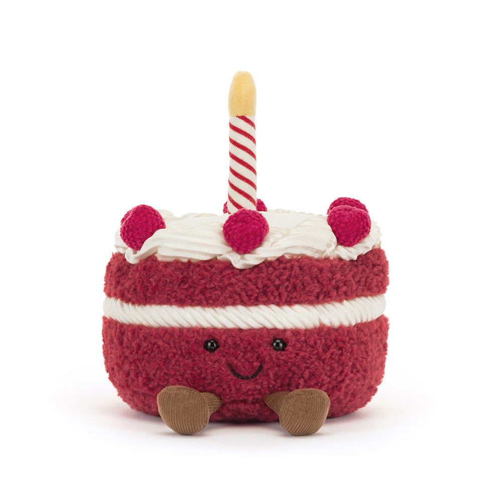 Peluche Amuseables Gâteau Cheri en rouge – vue 2