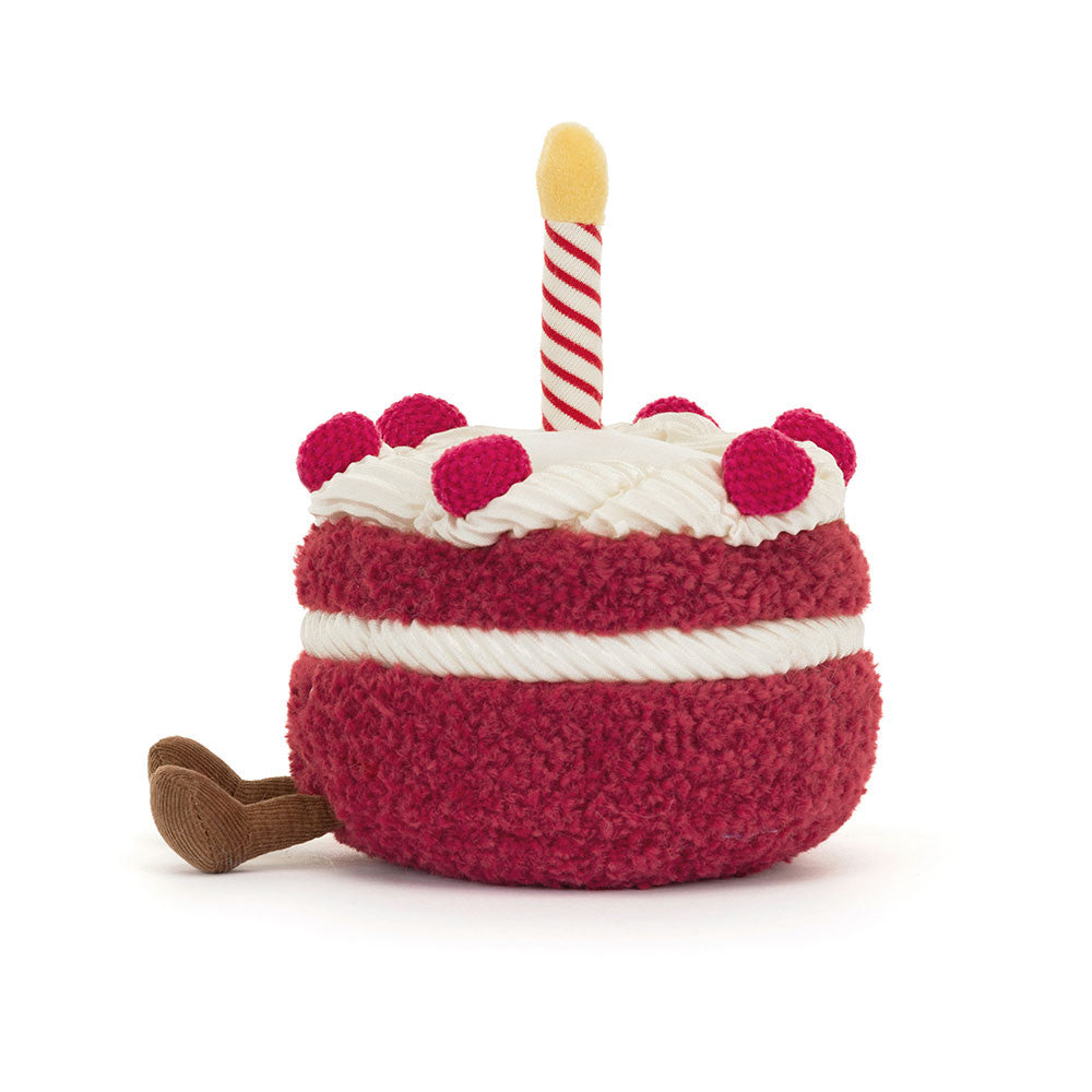 Peluche Amuseables Gâteau Cheri en rouge – vue 4