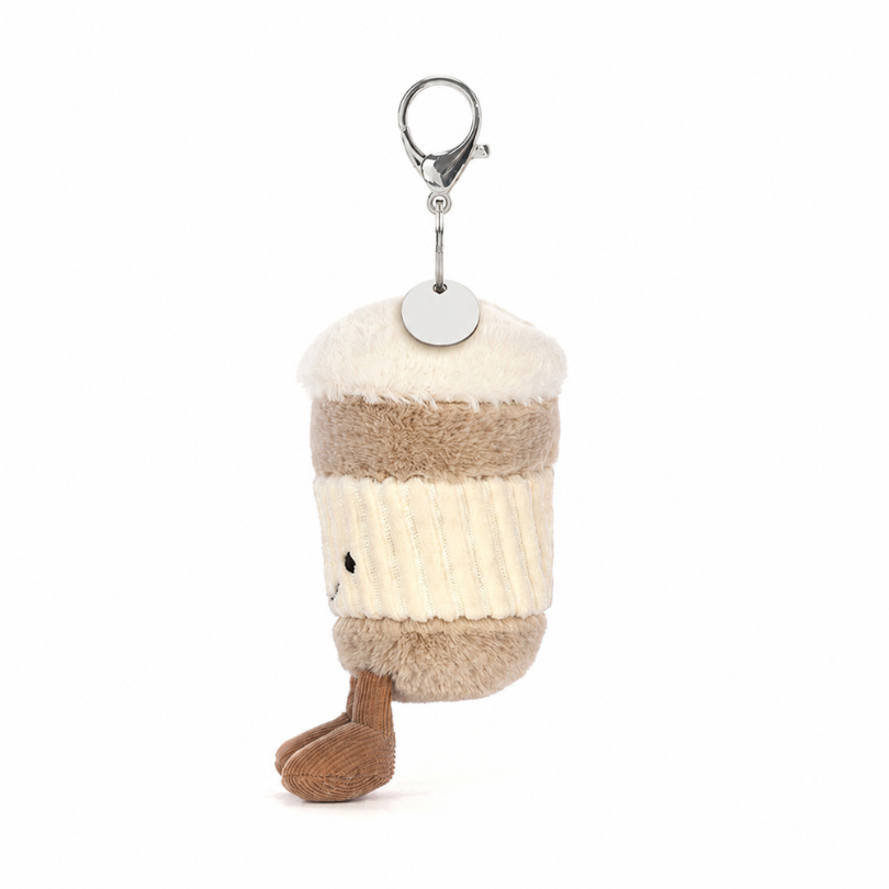Porte-clé Café à emporter Amuseables beige – vue 2