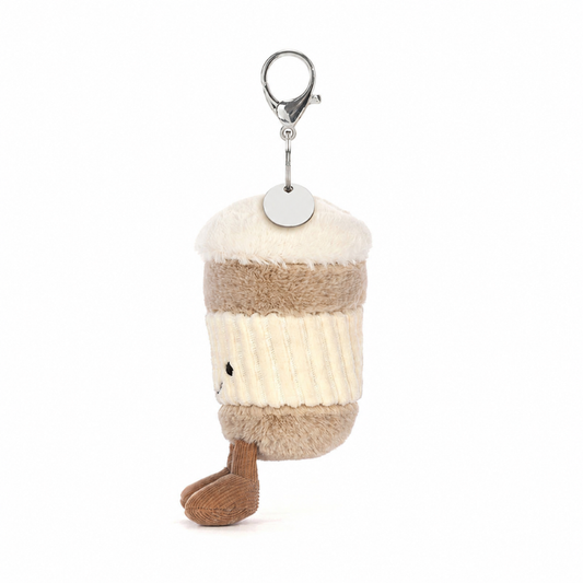 Porte-clé Café à emporter Amuseables beige – vue 2