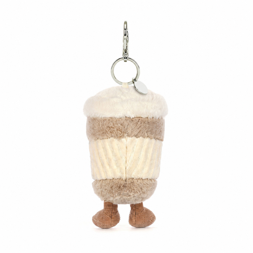 Porte-clé Café à emporter Amuseables beige – vue 3