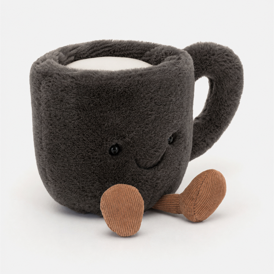 Peluche Amuseables Tasse de café en gris