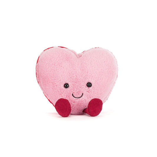 Peluche Amuseables Macaron Cœur Colette en rose