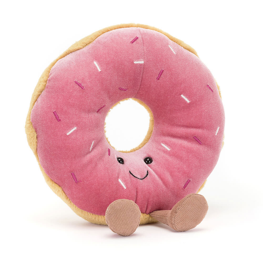 Peluche Amuseables Beignet en rose