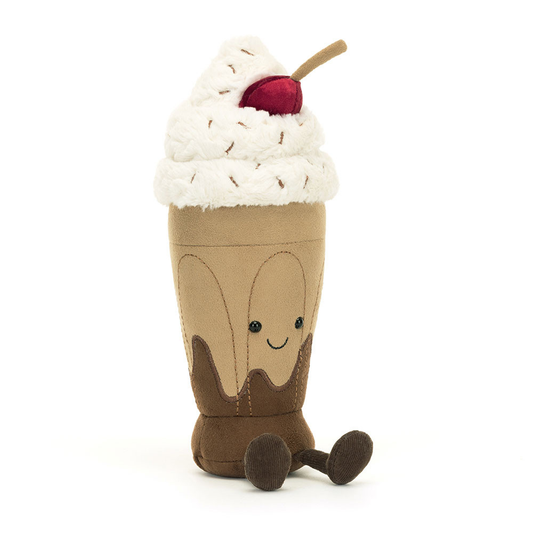 Peluche Milkshake au chocolat Marin Amuseables beige – vue 2