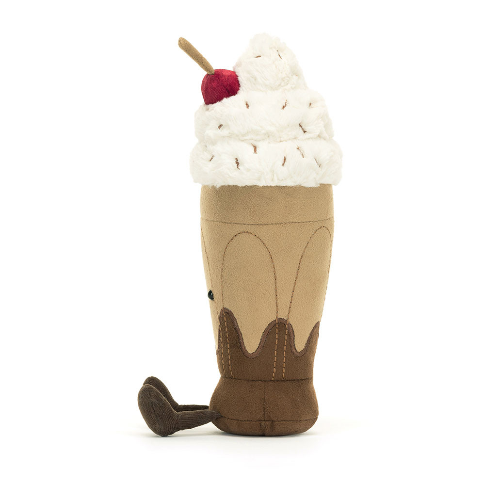 Peluche Milkshake au chocolat Marin Amuseables beige – vue 3