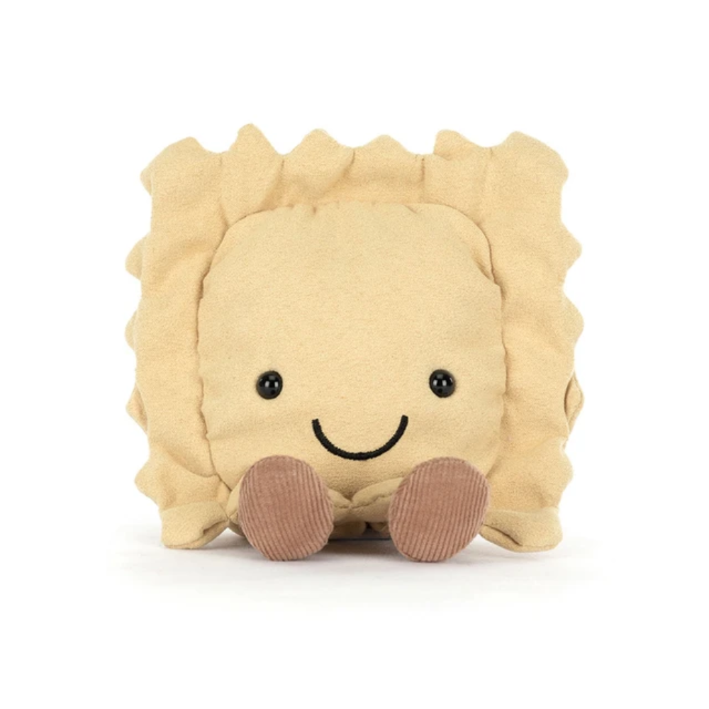 Peluche Amuseables Ravioli beige sur le thème des pâtes – vue 2