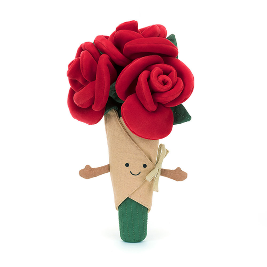 Peluche Bouquet de roses Amuseables rouge