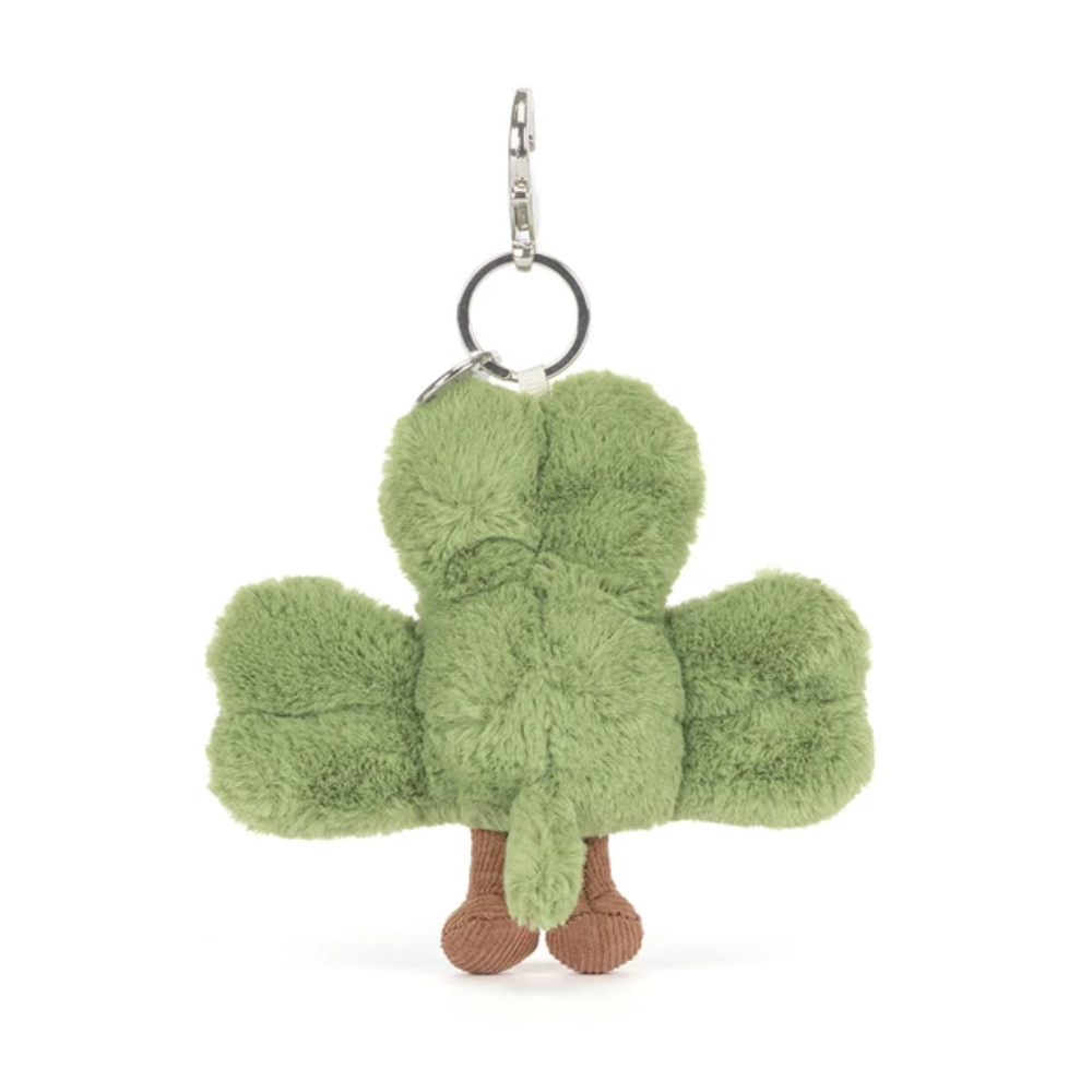 Porte-clé en peluche trèfle vert Amuseables Siofra – vue 3