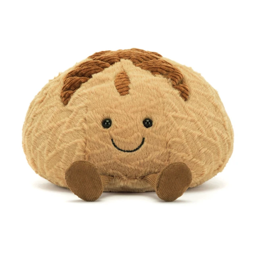 Peluche Amuseables Pain au levain en marron