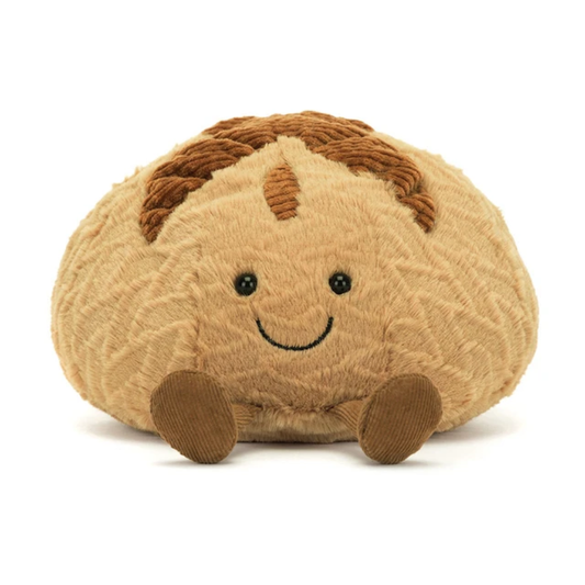 Peluche Amuseables Pain au levain en marron