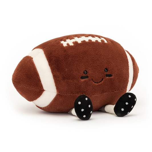 Peluche Ballon de football américain Amuseables Sports marron