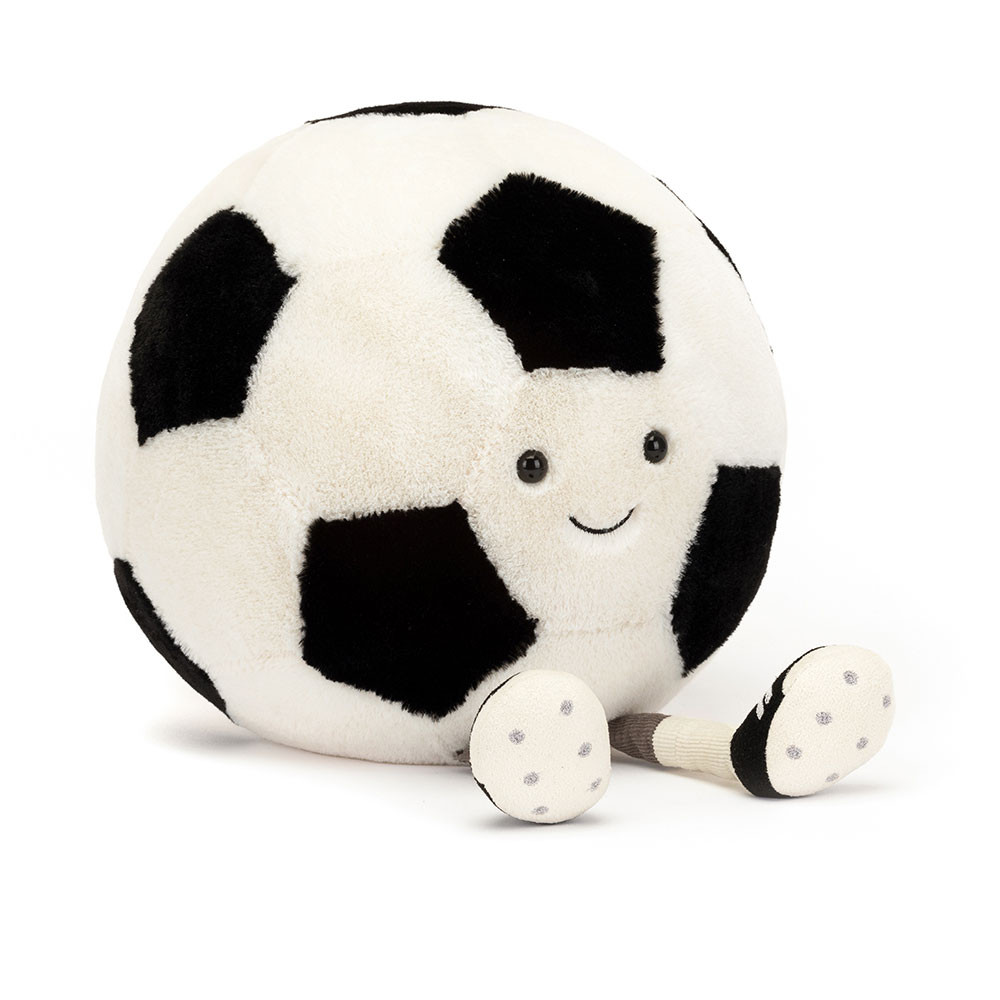 Peluche Ballon de football Amuseables Sports blanche