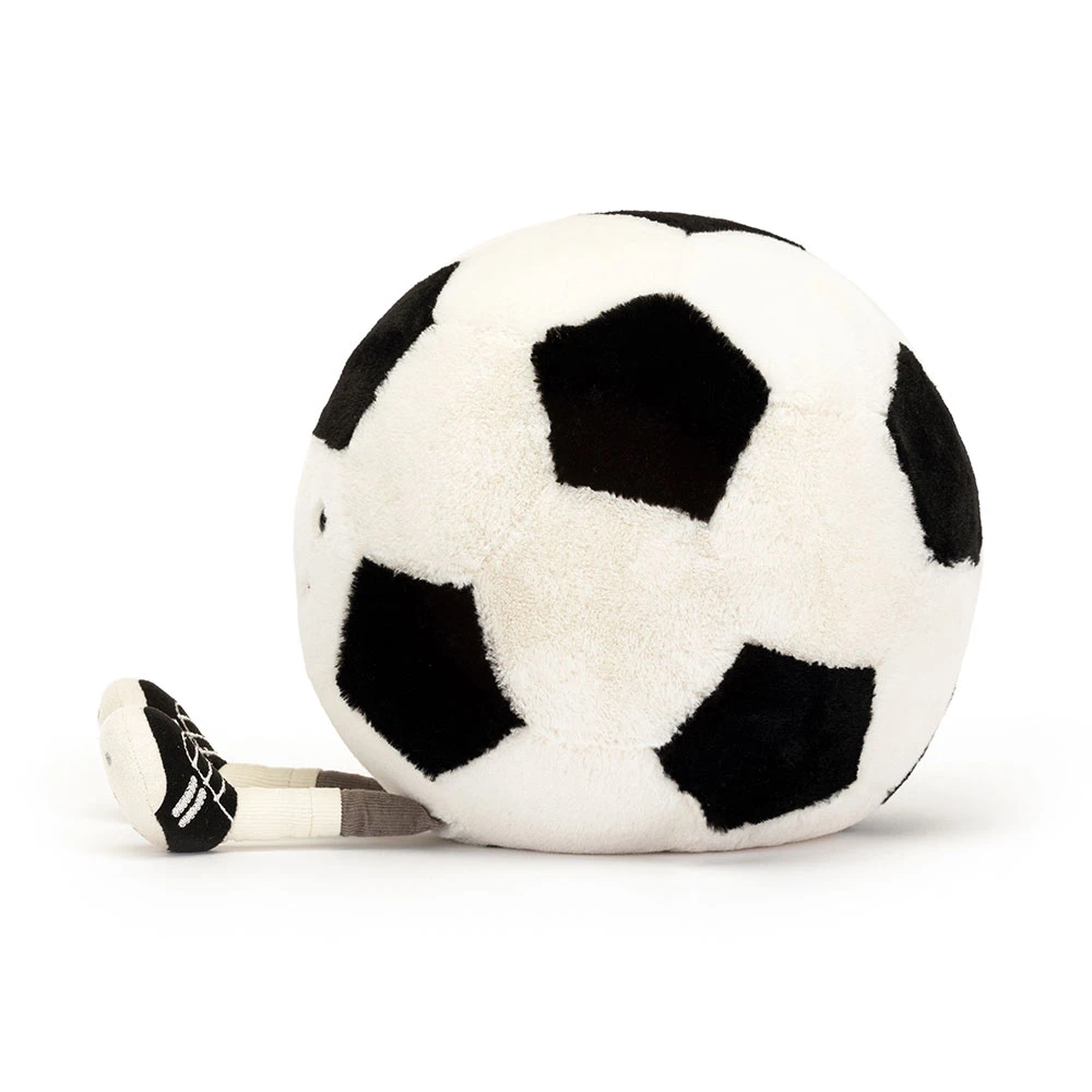 Peluche Ballon de football Amuseables Sports blanche – vue 2