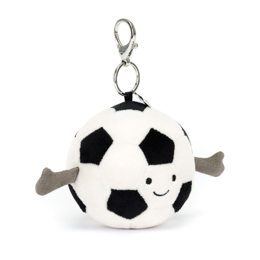 Porte-clé Ballon de football Amuseables Sports blanc