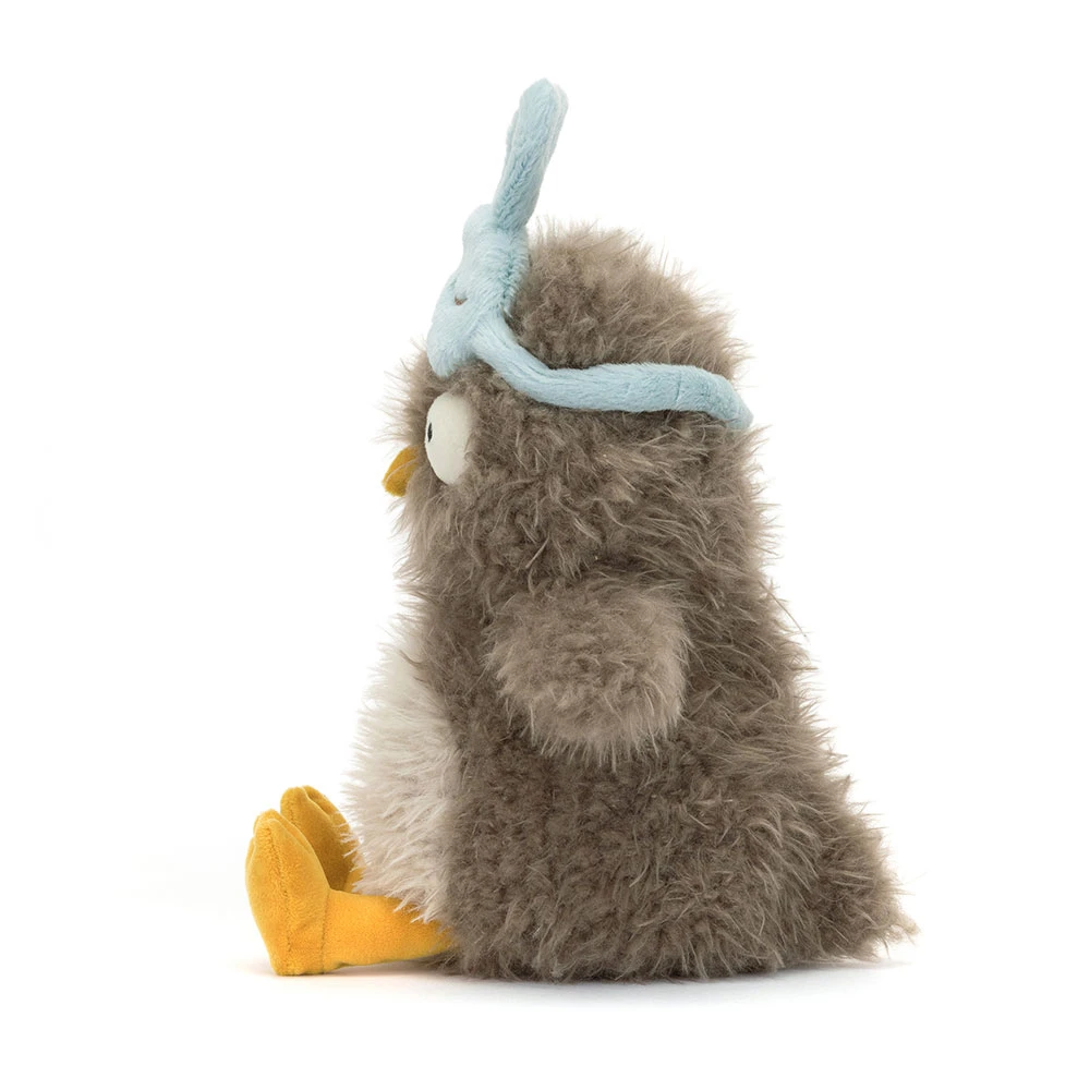 Peluche chouette Audrey Hootsoftly grise – vue 3