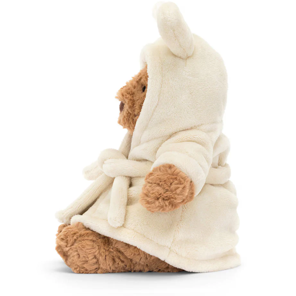 Peluche Ours marron dans une tenue façon peignoir – vue 3