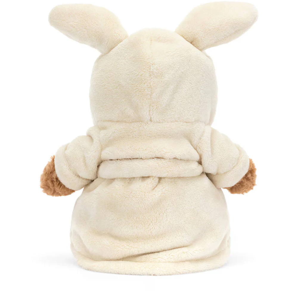 Peluche Ours marron dans une tenue façon peignoir – vue 4