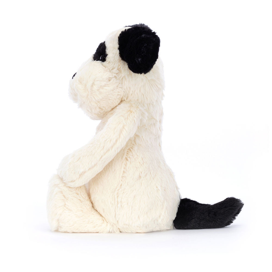 Peluche Chiot Bashful noir et crème – vue 2