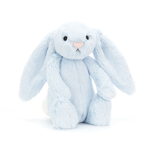 Peluche Lapin Bashful Bleu en bleu