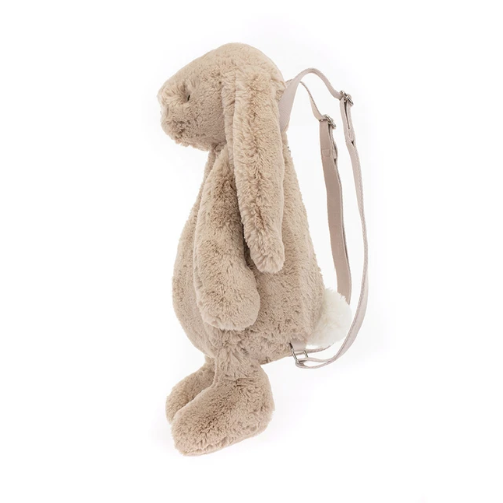 Peluche sac à dos lapin beige Bashful – vue 2