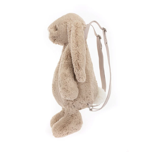 Peluche sac à dos lapin beige Bashful – vue 2