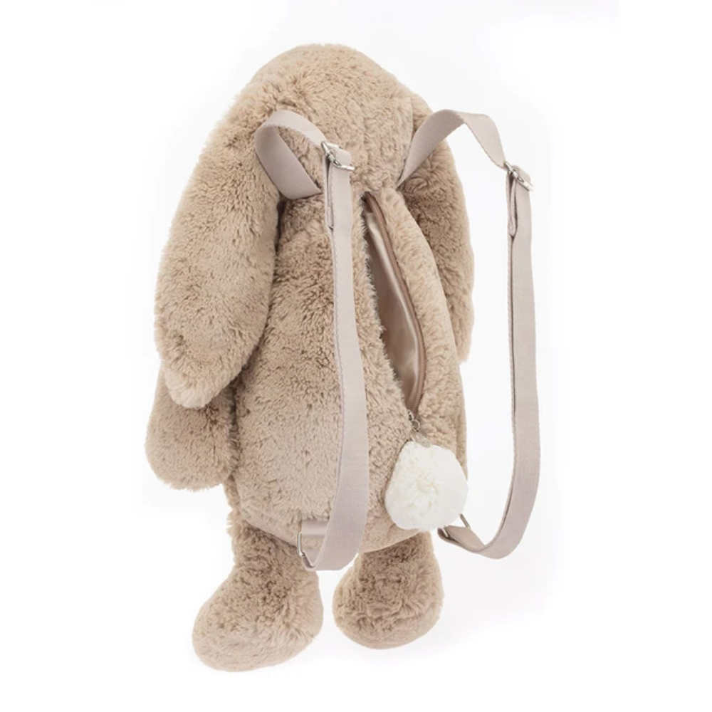 Peluche sac à dos lapin beige Bashful – vue 3
