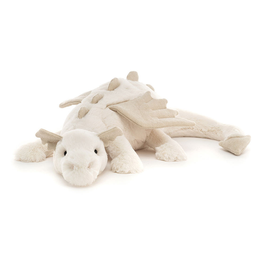 Peluche Dragon Snow en beige
