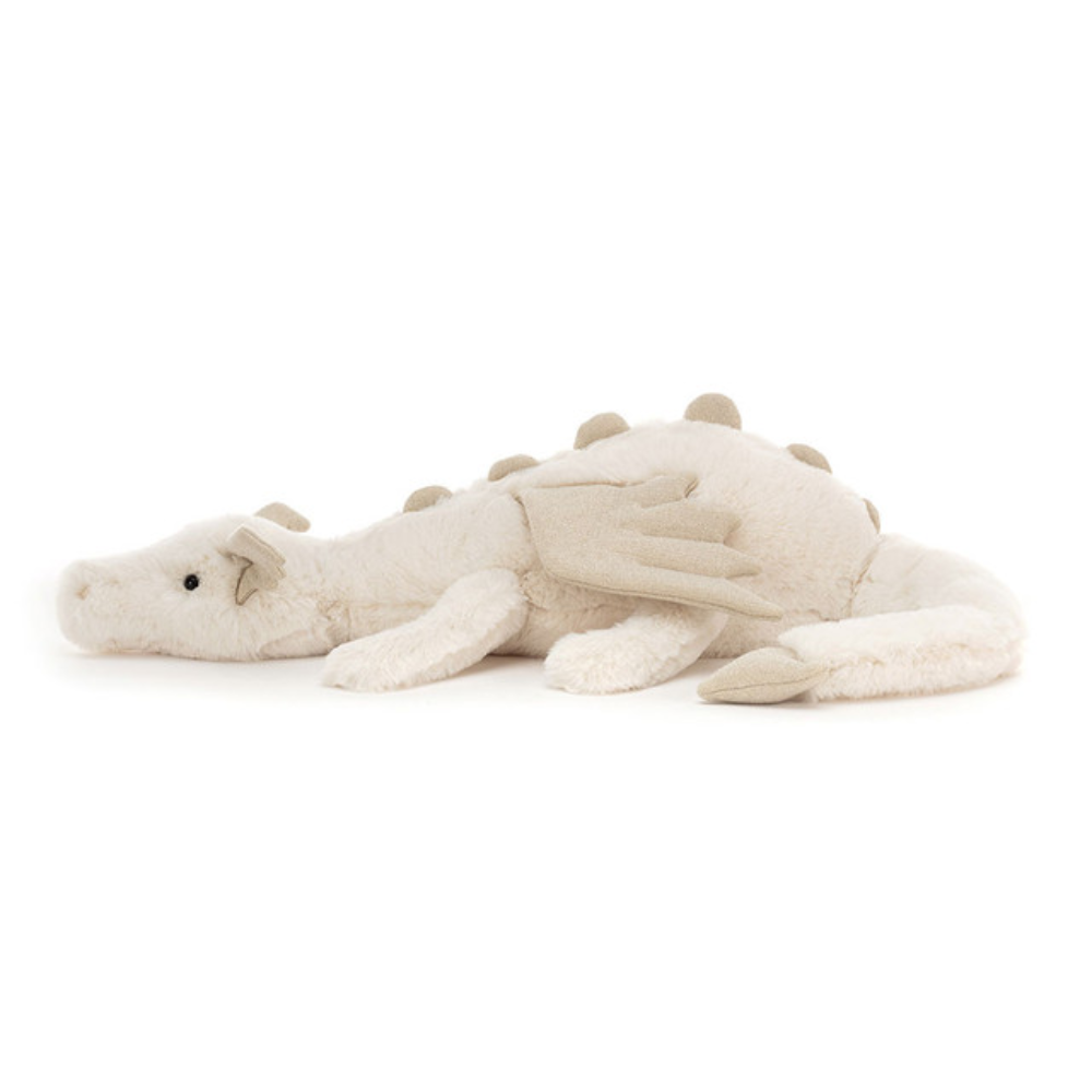 Peluche Dragon Snow en beige – vue 2