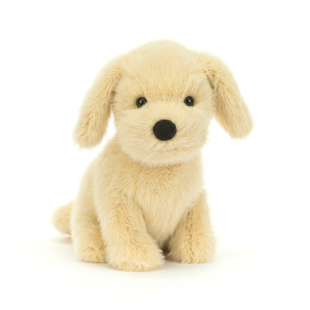 Peluche Chiot Golden en beige