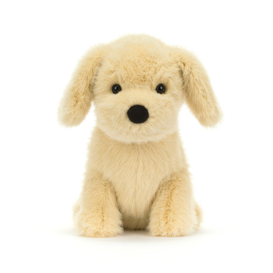 Peluche Chiot Golden en beige – vue 2