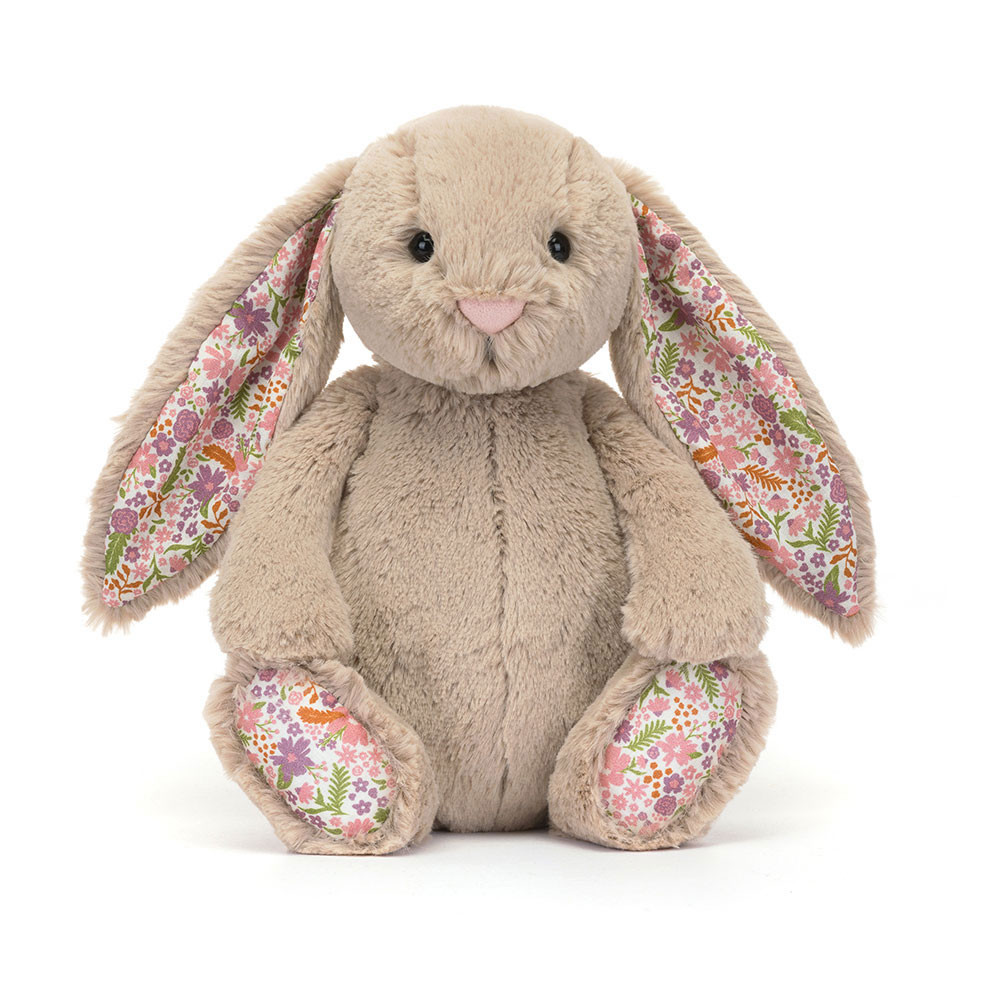 Peluche Lapin Blossom beige Petal en kaki